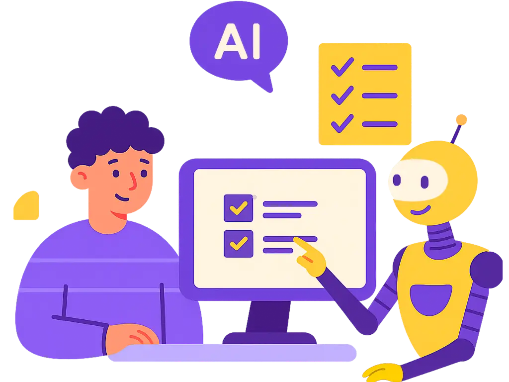 AI SEO 1 AI SEO illustration showing AI search optimization and business visibility across AI-powered search platforms