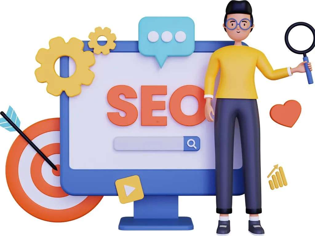 SEO Services 1 What is SEO illustration showing search engine optimization concepts